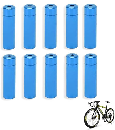 10 Stück 4mm/0,2 Zoll Aluminium Legierung Fahrrad Bremskabel Endkappen | Bergfahrrad Kabel Endkappe Gehäuse, Straße Fahrrad Aderendhülsen Crimps Shifter, MTB Innen Schaltkabel Draht Endhülsen