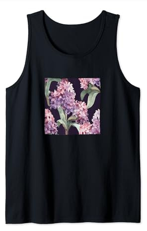 Motif floral sauvage aquarelle jacinthe Débardeur