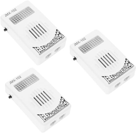 Gadpiparty 3pièces Amplificateur De Sonnerie pour Téléphone Fixe Amplificateur Puissant Haut-Parleur Appel pour Seniors Design Moderne Et Compatible avec Les Téléphones
