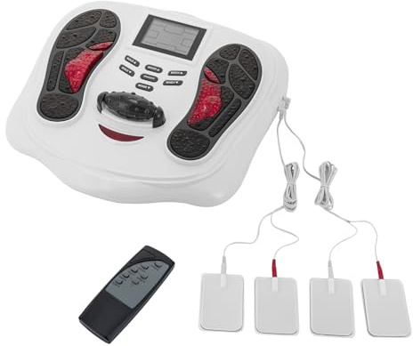 Fußmassagegerät, Shiatsu Elektrisches Fußmassagegerät mit Fernbedienung, Massagestärke 99 Stufen, Abschaltautomatik, Medic Durchblutungs-Stimulator Beine