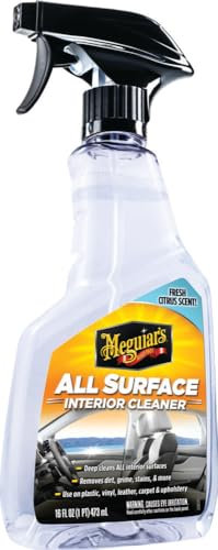Meguiar's All Surface Interior Cleaner - All Purpose Interior Cleaner Quickly & Safely Cleans & Leaves Behind a Pleasant Scent - Premium Auto Interior Cleaner G240616EU, 473 ml Bottle