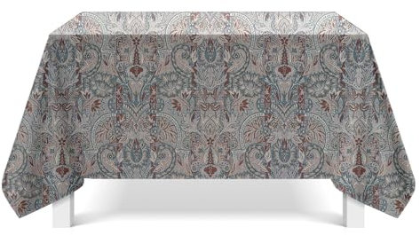 Tischdecke Outdoor Retro Grau Grün Gartentischdecke Wasserdicht Tischdecke Geburtstag Party Tischdecke Abwaschbar Fleckschutz Table Cloth Indoor Outdoor Tischdecke(100x140cm)