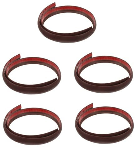Healeved 5 Pièces Garniture de Sol Barre de décoration rampes de Robot de Balayage Bande de Rampe rampes de seuil en Plastique pour Portes Rampe de Remplacement Colle Souple PVC