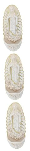 RORPOIR 3 Pezzi Acquasantiera Cattolica Decorazione Da Parete in Ceramica Per Casa Religiosa