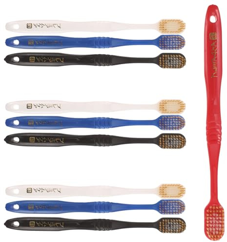minkissy 10pièces Brosses à Dents Lot Pour Soins Bucco-dentaires Manches Ergonomiques Et Antidérapants Accessoires De Salle De Bain