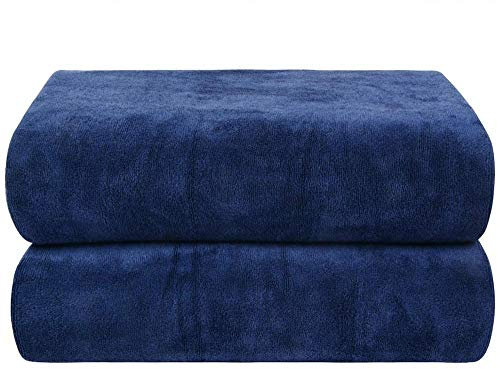QTYQWC Badetücher, Mikrofaser -Badetuch Sporthandtuch Übergroße Sportreisen Strand Camping Fitness 31in x 59in 2 Packung (Farbe: Grau, Größe: 70x140 cm) (Weiß 70 x 140 cm)