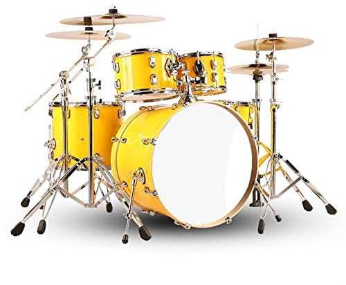 Universal Adult Drum Kit mit 5 Drums und 3 Becken für Anfänger Üben und Lernen