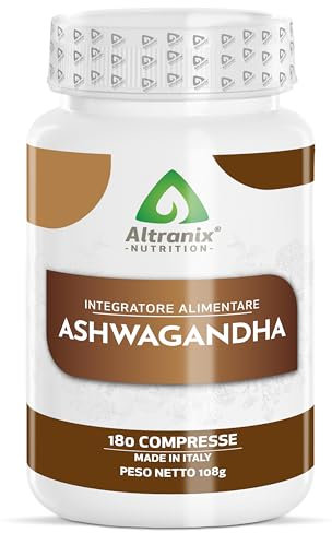 Ashwagandha Capsule - 180 Compresse – Withania Somnifera - Riduce Stress e Cortisolo - Made in Italy