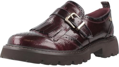 Carmela - Mocasines Mujer Burdeos - Calzado Cómodo y Versátil - Moda Casual - Modelo 16259401 (Talla 38)