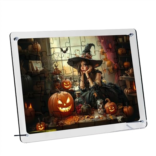 Cadre pour puzzle personnalisé - 35 pièces - Puzzle photo avec texte - Cadeau pour fête, anniversaire, Noël (30 x 20 cm)