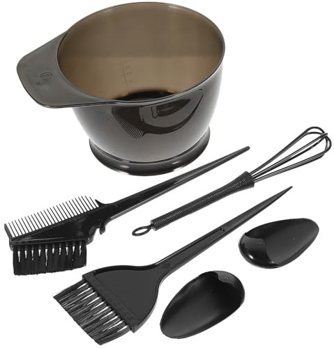 PRETYZOOM Hair Dye Kit 5pcs Set with Coloring Bowl and Brushes Hair Tinting Tools for Home and Salon Professional Use