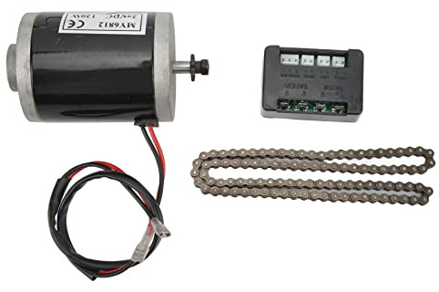 UMDHAIYI High Speed Motor, for Electric Bike, 24V 120W, with Metal Pulley, Premium Aluminum Alloy, Low Noise, Heat Resistant, Universal for DIY E-Bike Tricycle Motorcycle