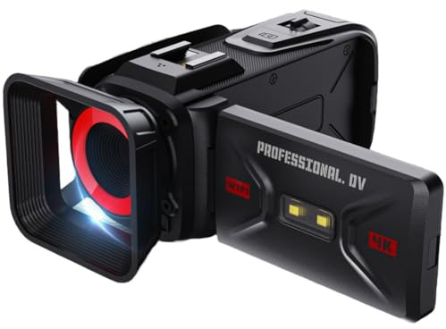 FACAIIO Cámara de video digital de mano 4K HD WIFI con pantalla de 3 pulgadas, batería de 2500 mAh, zoom digital de 18x, para estudiantes y proyectos retro