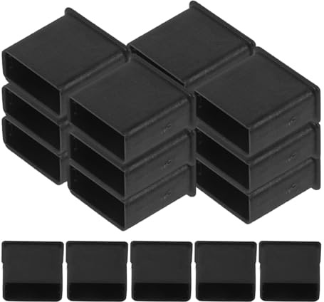POPETPOP 20pcs USB Male Connector Dust Caps, Black Hard Pe USB Plug Covers, Charging Port Dust Plugs for Flash Drive Protection and Cable Accessories