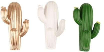 GALPADA 3 Crochets Adhésifs Cactus en Résine 3pcs Crochet Porte-manteau sans Poinçon Auto-adhésif pour Clés et Chapeaux, Cuisine et Placard Couleur Aléatoire