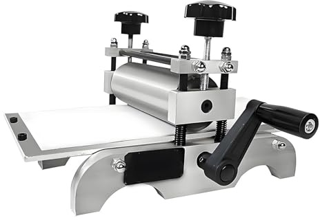 ALSUP Prensa de Grabado Manual Profesional | Área de Impresión 30x17 cm | Rodillo Ajustable | Máquina de Escritorio para Huecograbado y Relieve, Grabado en Madera Cobre Papel AluminumAlloy