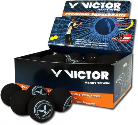 Victor Squashbälle 6er sehr langam , doppelgelb II