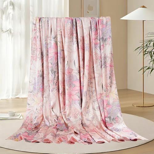 Maxfeel Silk 1pc Silk Duvet Cover, Quilt Cover, Comforter Cover, 100% Floral Print Mulberry Silk,Charmuse Silk, Multiclolr Queen Cal.King Full King Twin (Queen, #10)