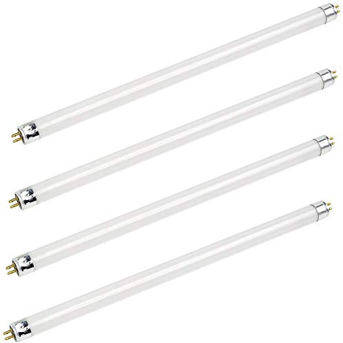 Bluex Bulbs 4 Pack F14T5/841 14W 22 Inch T5 Fluorescent Tube Light Bulb 4100K Cool White Mini Bi-Pin (G5) Base Straight Tube Light Bulb (4 Pack)