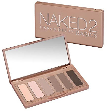 Urban Decay Naked Basics Eyeshadow Palette, 6 Blendable Matte Nudes Shades, Travel Size, 7.8g