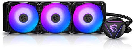 MSI MAG CORELIQUID 360R AIO CPU Liquid Cooler - Rotatable ARGB Blockhead, Integrated Radiator Pump, Split-Flow Water Cooling, Evaporation-Proof Tubing, Easy to Install - AMD & Intel Compatible