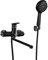 Badewanne Wasserhahn 35cm Auslassrohr Schwarz/Weiß Bad Dusche Wasserhahn Duschkopf Badarmatur Chrom Badewanne Wasserhahn, F2249,6