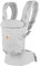 Ergobaby Adapt Babytrage für Neugeborene ab Geburt, 3-Positionen SoftTouch Cotton Ergonomische Babybauchtrage Rückentrage Baby-Tragetasche, Pearl Grey