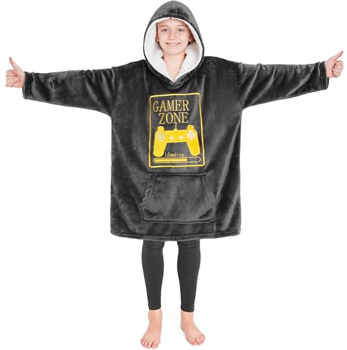 CityComfort Hoodie For Boys, Fleece Oversized Hoodie Blanket