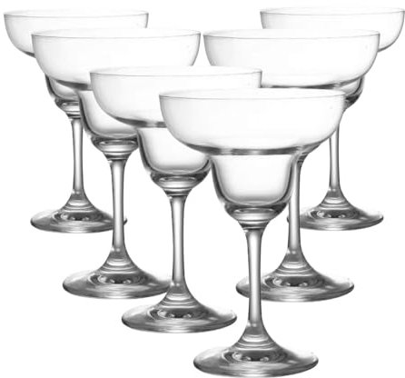Supercap Maragrita-Gläser, kristallklare Weingläser für Cocktails, klassische Bargläser, perfekt für Restaurants und Partys zu Hause, 2 Stück… (6pcs)