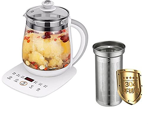 -Kitchen Kettles, Tea Kettles 1.5L Household Kettles for Boiling Water Automatic Glass Preserving Pot Portable Mini Multi Cooker Tea Dessert Cooker Teapot/with Filter