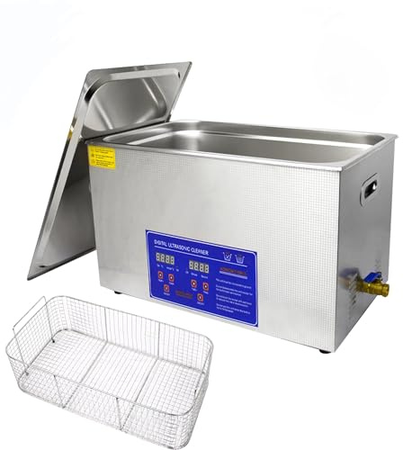 2L/3L/6L/10L Ultrasonic Cleaner Ultrasonic Device Stainless Steel with Heating Digital Timer Ultra Sonic Jewelry Cleaner (2L)