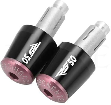 Motorrad-Lenkerstecker Für A&prilia RS50 1999 2000 2001 2002 2003 2004 2005 Motorräder Lenker Griffe Kappe Gewicht TeileAnti Vibration Stecker Enden(Black pink)