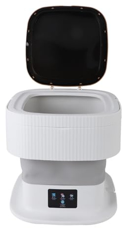 Mini Machine à Laver, 11,5 L Pliable, Grande capacité, 3 Modes, Mini Machine à Laver Portable avec écran Tactile LCD, Mini Machine à Laver Portable pour Petites Serviettes,