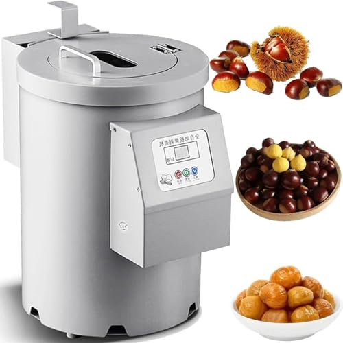 RRXEOUU Macchina per sgusciare Le Castagne, Macchina Automatica per sgusciare e Aprire Le Castagne, Macchina Commerciale per Intagli di Castagne 40 kg/h(14knives)