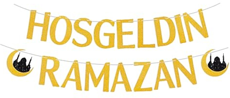 GWAWG Hosgeldin Ramazan Deko Girlande Dekor Islam Banner Ramadan Deko Hoşgedin