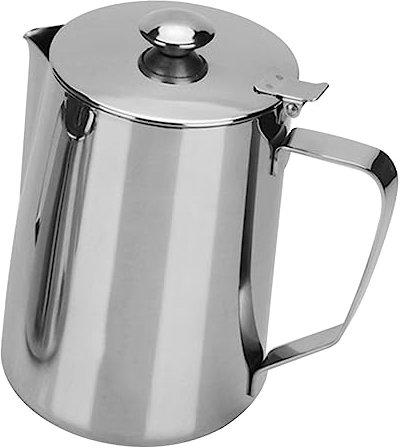 Holibanna Brocca Latte Acciaio Inossidabile Con Manico Ergonomico e Beccuccio Punta Per Schiumare Latte Facile Da Pulire e Caffè