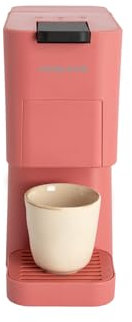 CREATE / THERA STUDIO/Cafetera multicápsula express y café molido terracota/Panel de control táctil, 19bar, programable, 3 adaptadores intercambiables, sistema antivibración, 1450W