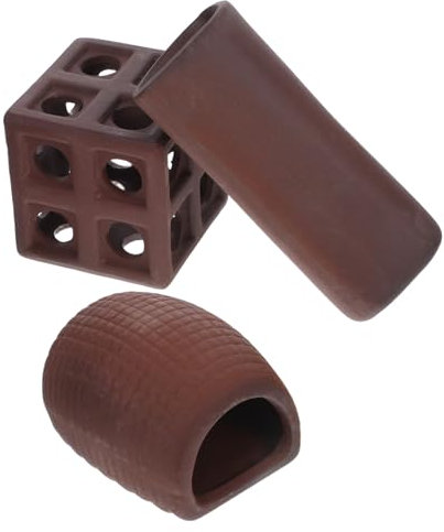 PartyKindom 3 Pezzi Nascondigli Ceramici per Acquari da Decorazioni per Gamberetti Rifugi per Riproduzione e Allevamento Design Acquatici
