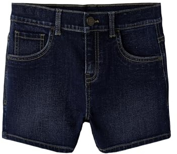 TWO SOON Kurze Hose Mädchen Jeans – Slim Fit Denim Shorts mit verstellbarem Bund, Leichte Abnutzungserscheinungen & Hakenverschluss