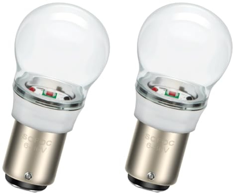 SOFOC P21/5W 1157 BAY15D A25 Lampada LED Rosso Luce Posteriore/Freno Combinata Abbagliante/Anabbagliante Posizione Auto 6V 12V 24V 6-30V AC/DC Compatibile 2Pcs