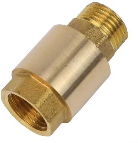 Clapet anti-retour en laiton 0,5 3/4 1 filetage femelle et mâle - Prévention du refoulement pour raccords de gazoducs de carburant, air, huile avec 15 MPa max (1/2 pouce)