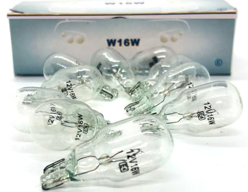 10x Stück W16W / W21x95d / 12V / 16W / Kugellampe KFZ Beleuchtung Glühlampe Blinklichtlampe Glühbirne Autolampen