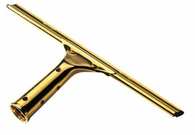 Ettore 10014 Pro Series Brass Squeegee, Rubber, Gold, 14-Inch