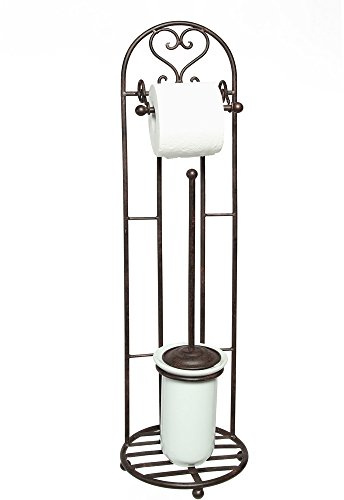 Toilettenrollenständer 81 cm mit Bürste 95227 Toilettenpapierhalter Rollenhalter