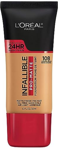 L'Oreal Paris Cosmetics Infallible Pro-Matte Foundation Makeup - Caramel Beige