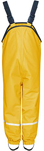 Playshoes Fleece-trägerhose Pantalon Mixte Enfant, Jaune, Taille 128