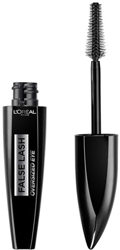 L'Oréal Paris Mascara, Wimperntusche mit überdimensionalem Liftingeffekt, Für mehr Länge und Volumen, Ohne verklebende Wimpern, Anheben der Wimpern, False Lash Oversized Mascara, Schwarz, 1 x 8,9g