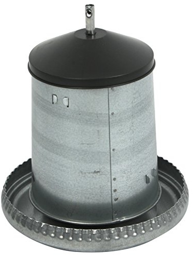duvoplus, MANGEOIRE Poules SILO GALVANISÉ + Couvercle 5KG, Oiseaux, Oiseaux
