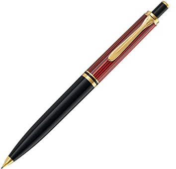 Pelikan Bleistift Souverän 400, Schwarz-Rot, hochwertiger Druckbleistift im Geschenk-Etui, 905000