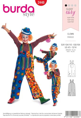 Burda Schnittmuster 2448 Kinder-Faschingskost?m Gr. 104-164